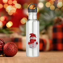 Botella De Agua Hombre de nieve tridimensional para navidades