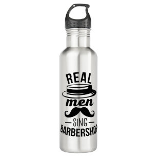 Botella De Agua Hombres de verdad cantan Barbershop