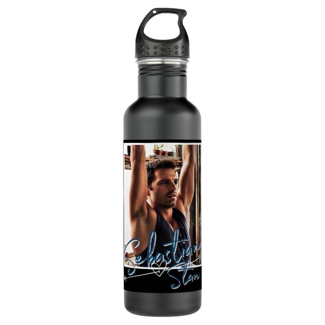 Botella De Agua Hombres graciosos Sebastian Stan The Solider Barne (Anverso)