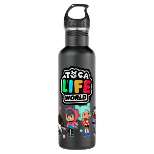 Botella De Agua Hombres Mujeres Manga Toca Boca Regalos De Animale
