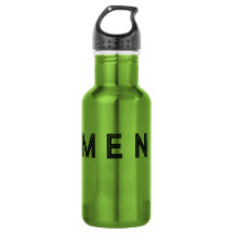 Botella de agua Hombres Nombre Color del texto Neg