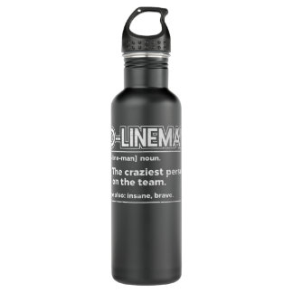 Botella De Agua Hombres Ofensivos O Lineman Definición Famoso