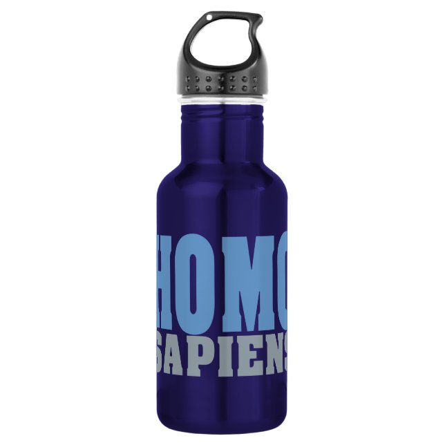 BOTELLA DE AGUA HOMO SAPIENS (Anverso)