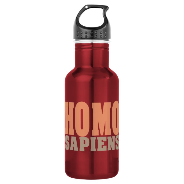 BOTELLA DE AGUA HOMO SAPIENS (Anverso)