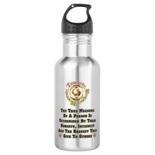 Botella De Agua Honestidad Integridad Respeto MXT