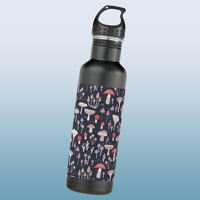 Botella De Agua Hongos Toadstool Mushroom (Mushroom toadstool pattern water bottle)
