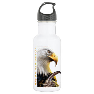 Botella De Agua Honre la garra y la ropa de Eagle