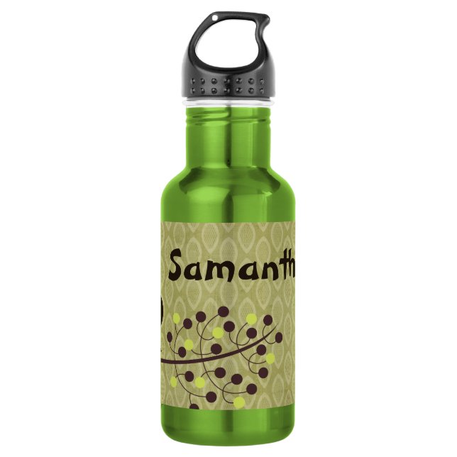 Botella De Agua Hoot de Bosque Lechuza 32. oz. (Anverso)