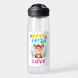Botella De Agua Hope Faith Love