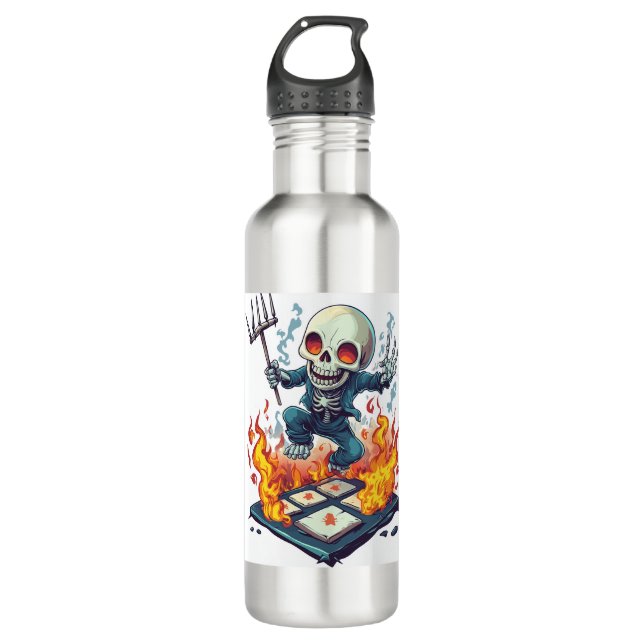 Botella De Agua Hopscotch from Hell � Funny Demon Skull (Anverso)