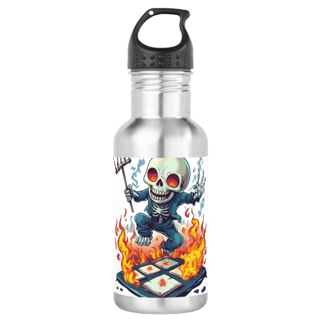 Botella De Agua Hopscotch from Hell � Funny Demon Skull (Anverso)