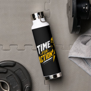 Botella De Agua Hora de Actuar – Motivación de Gimnasio