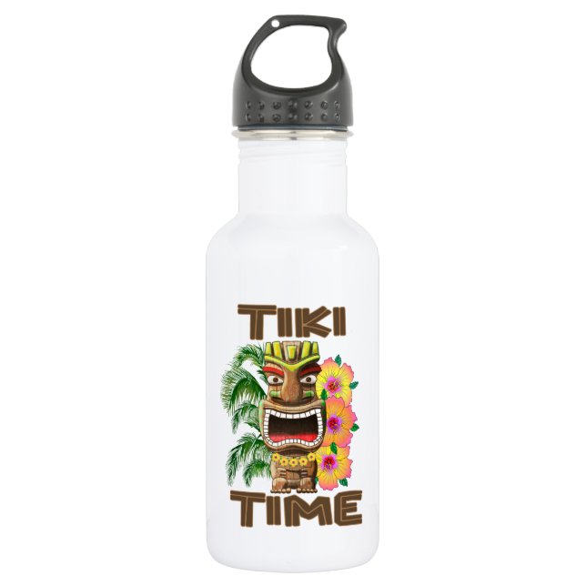 Botella De Agua Hora de Hawaii Luau Tiki (Anverso)
