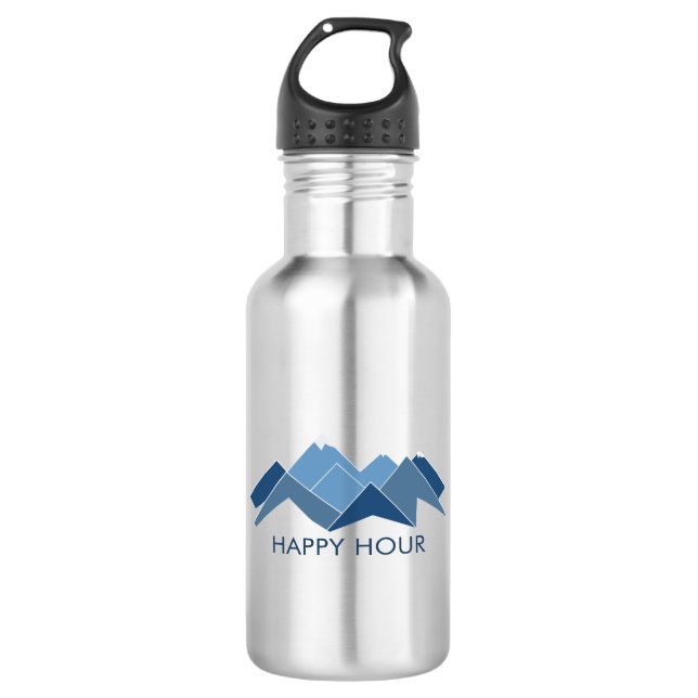 Botella De Agua Hora feliz de las montañas (Anverso)