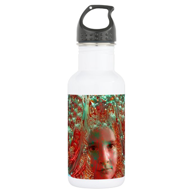 Botella De Agua Horizonte de flores (Anverso)