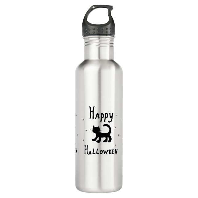 Botella De Agua Horror de Black Happy Halloween (Anverso)