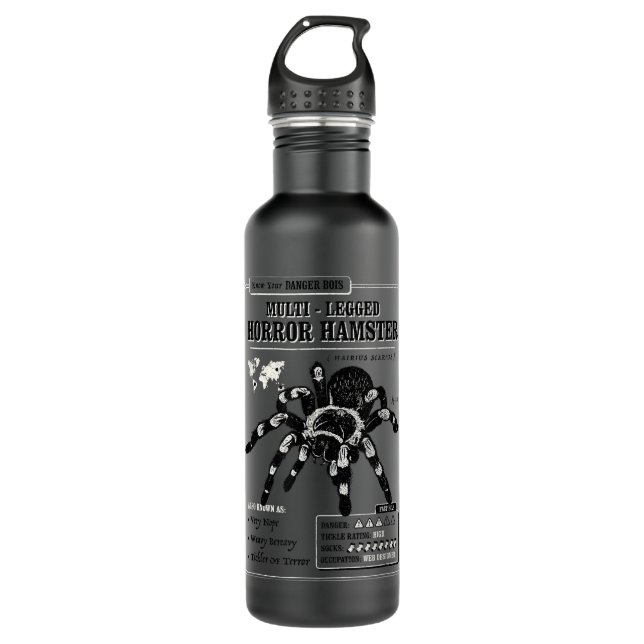 Botella De Agua Horror múltiple Hamster Funny Tarantula graphi (Anverso)