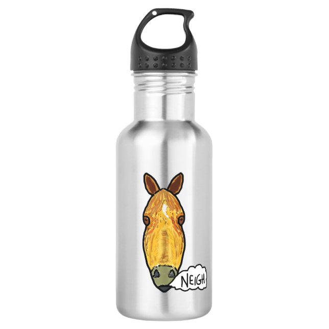 Botella De Agua Horse Face Neigh (Anverso)