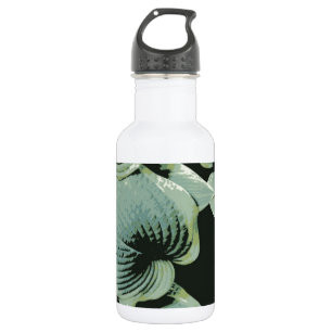 Botella De Agua Hosta verde de la hoja