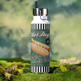 Botella de agua Hot Dog Retro Thor