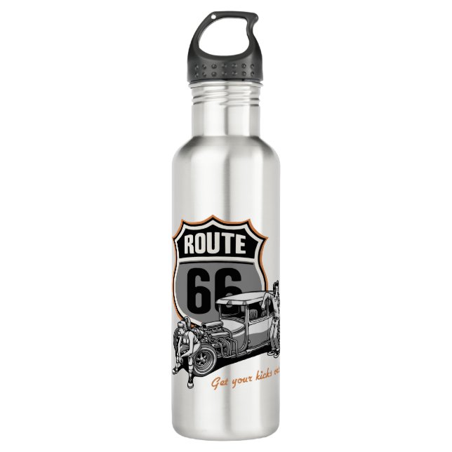 Botella De Agua Hotrod 66 (Anverso)