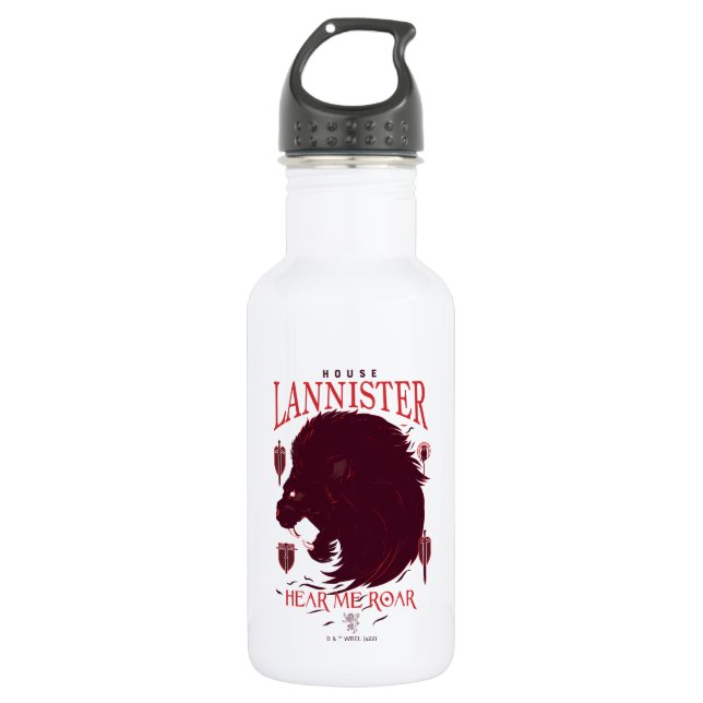 Botella De Agua House Lannister - Hear Me Roar (Anverso)