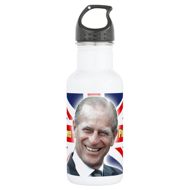 Botella De Agua HRH Duke de Einburgh - Amo a Philip (Anverso)