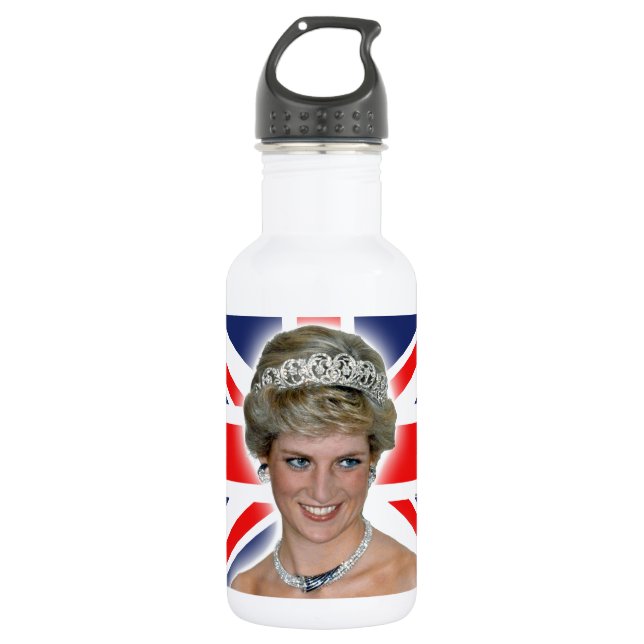 Botella De Agua HRH Princess Diana Union Jack (Anverso)