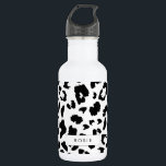 Botella De Agua huella de leopardo de personalizable<br><div class="desc">Un diseño sencillo pero llamativo con estampado de leopardo. Personalizable completo: puede cambiar el fondo y los colores de los puntos para crear su propio diseño.</div>