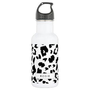 Botella De Agua huella de leopardo de personalizable