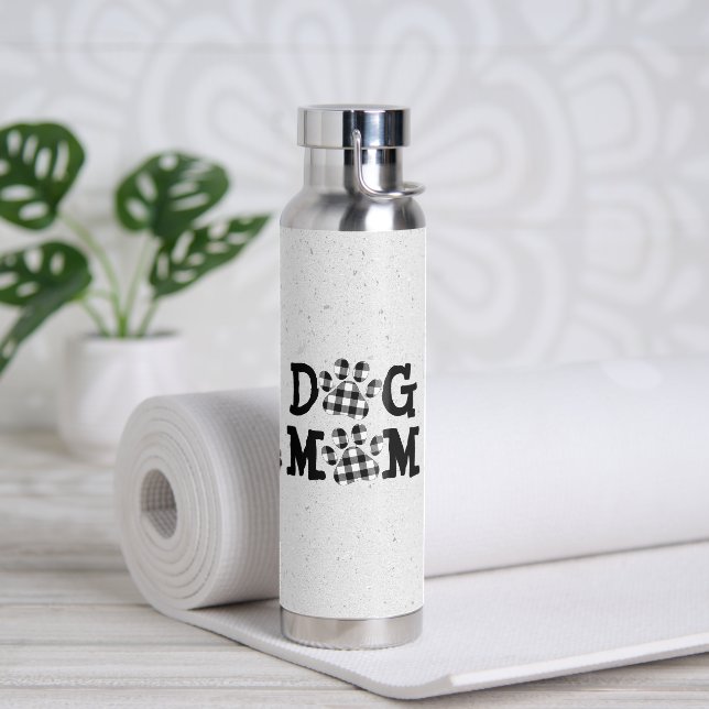 Botella De Agua Huellas de MOM de búfalo de DOG revestido (Yoga)