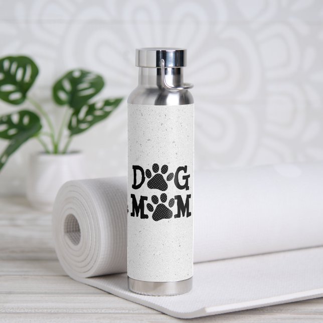 Botella De Agua Huellas MOM de Polka Dot DOG (Yoga)