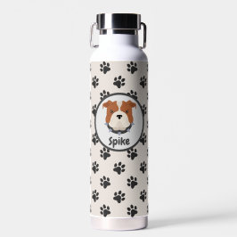 Botella De Agua Hueso de personalizado de papel de perro