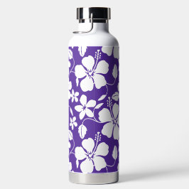 BOTELLA DE AGUA HULA HAWAIANA (HIBISCO) PURPURA