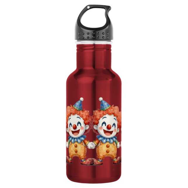 Botella De Agua Humor de Circo de Payasos (Anverso)