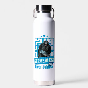 Botella De Agua Humor de desarrollador de mono divertido sin servi