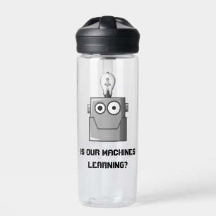 Botella De Agua Humor de tecnología de aprendizaje automático
