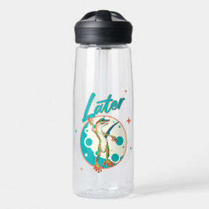 Botella De Agua Humor divertido de gecko más tarde Procrastinación