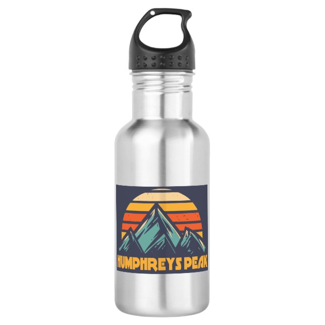 Botella De Agua Humphreys Peak Arizona Retro Turquoise (Anverso)
