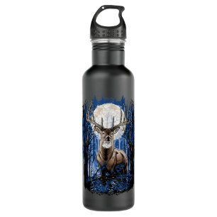 Botella De Agua Hunters Deer Hunting Big Whitetail Buck 