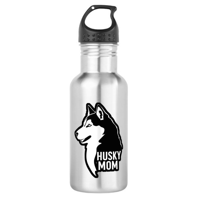 Botella De Agua Husky Mom (Anverso)