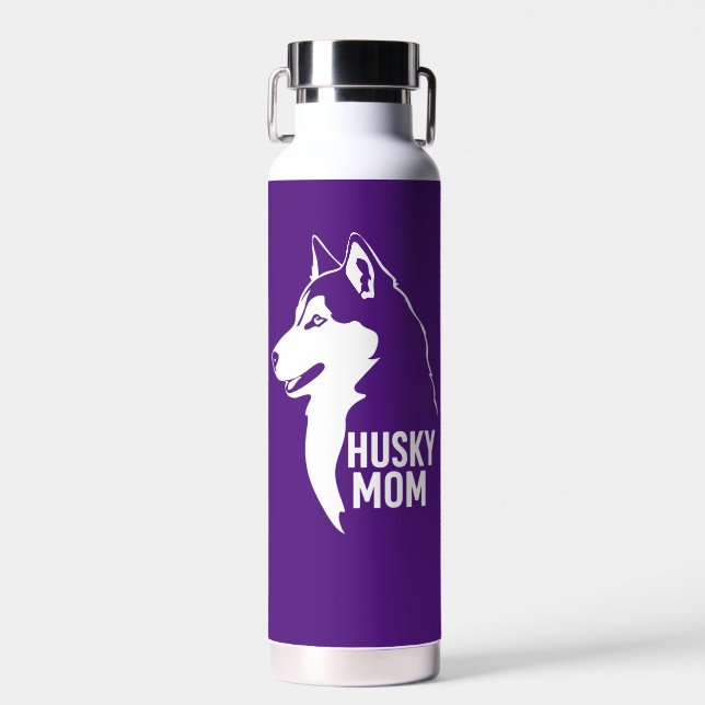 Botella De Agua Husky Mom (Delantero)