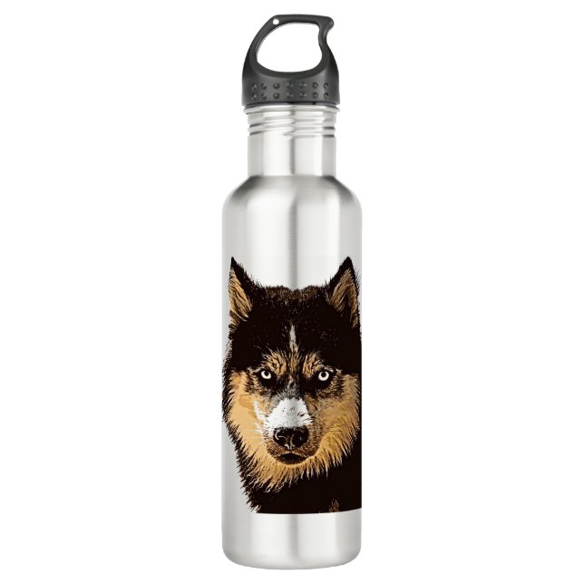 Botella De Agua Husky Siberian (Anverso)