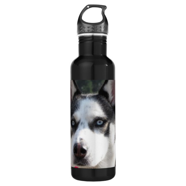 Botella De Agua Husky siberiano lindo (Anverso)