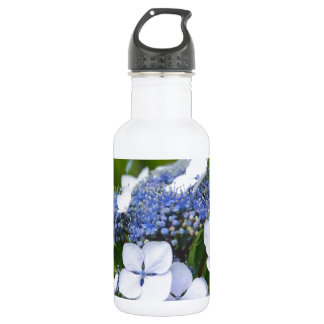 Botella De Agua Hydrangea azul