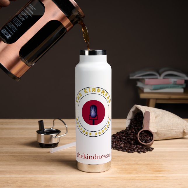 Botella De Agua Hydration and Kindness (Café (girado))