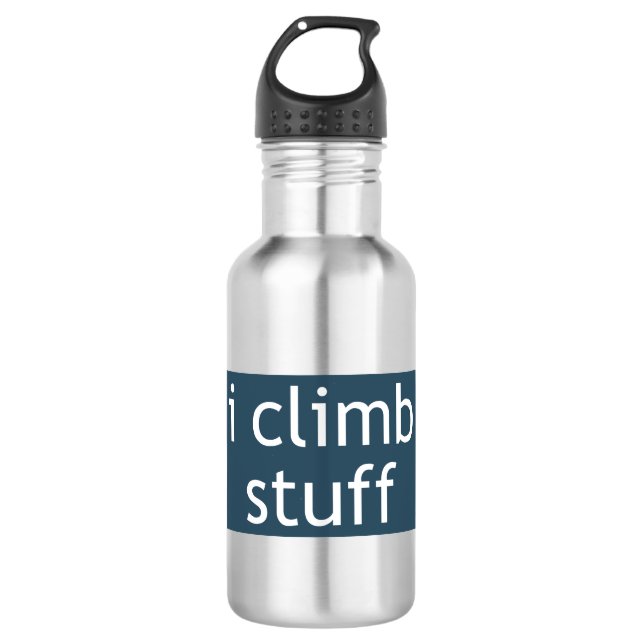 Botella De Agua I Climb Stuff (Anverso)