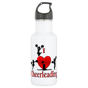 Botella De Agua I Heart Cheerled
