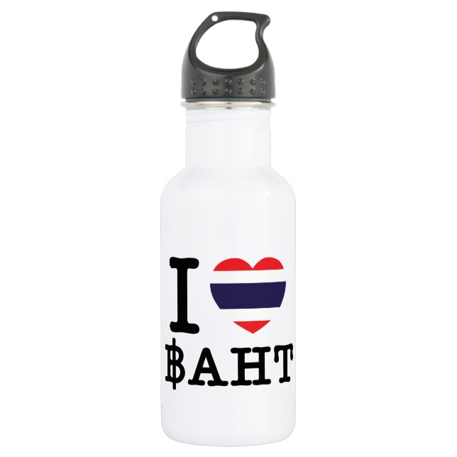 Botella De Agua I Heart (Love) Baht (Anverso)
