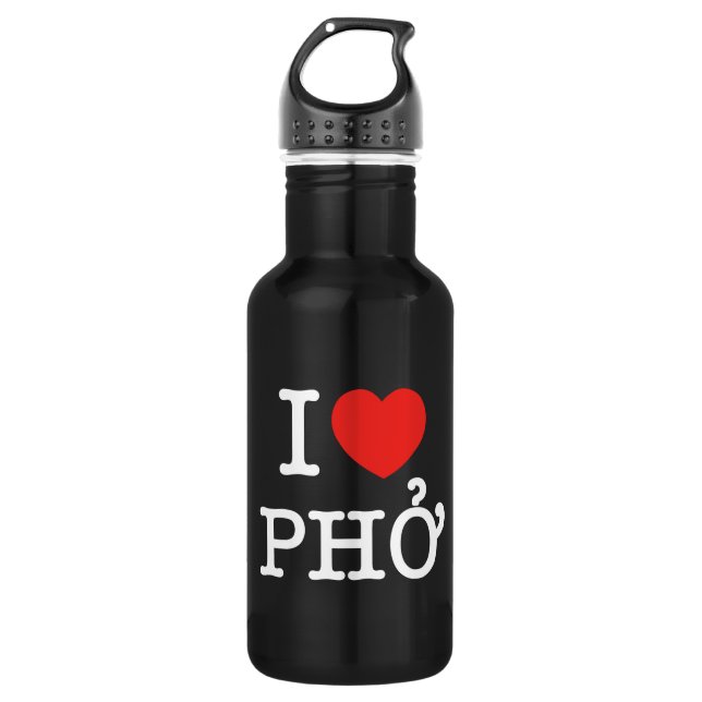 Botella De Agua I Heart (Love) Pho (Anverso)